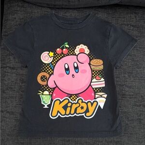 Nintendo Kirby Kids T-Shirt - Black and Pink